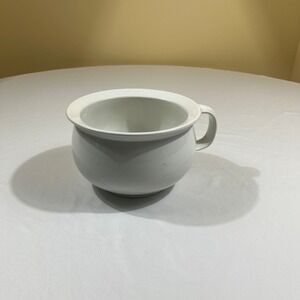 Societa Ceramica Italiana Laveno Chamber Pot Antique White Italian Ceramic